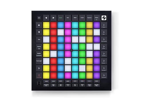 Novation Launchpad Pro [MK3] - Controlador y secuenciador MIDI de cuadrícula para Ableton Live, Logic Pro y hardware, con 64 pads RGB sensibles, reproducción dinámica de notas y modos Chord y Scale