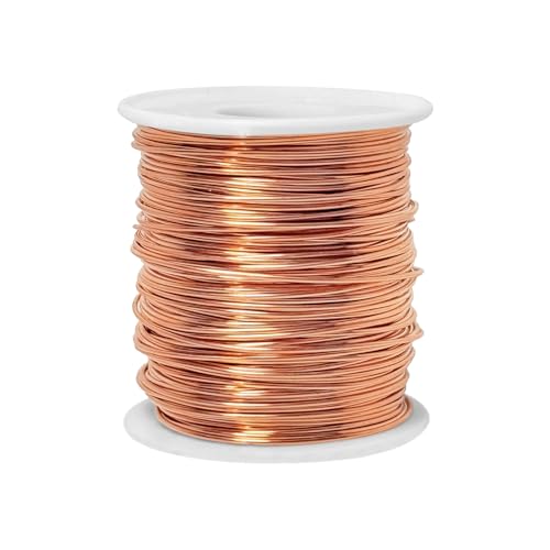 99.9% Dead Soft Copper Wire 18 Gauge(1mm) 213FT(64.92m) Soft Copper Wire Craft Wire for Electroculture Gardening Jewelry Making DIY Plants