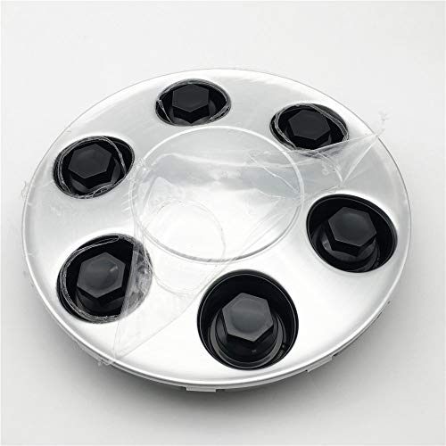 4Pcs Silver Abs Plastic Brushed Aluminum Car Hub Wheel Center Caps 6 Bolts Cover For Chevy Silverado Avalanche Tahoe 9596341 #TOP1