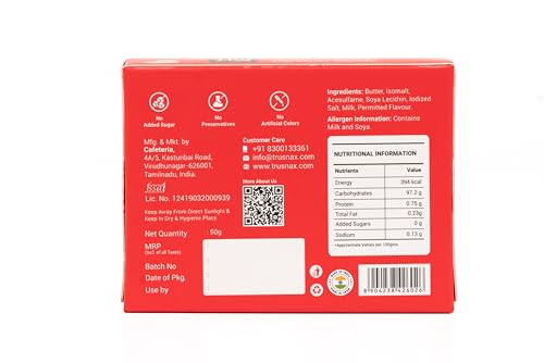 Image of TruSnax SugarFree Hard Candies | Caramel Flavour Candy | Diabetic Friendly Toffee | No Added Sugar | 150g(50 * 3)
