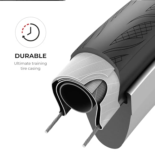 Vittoria Rubino Pro IV Graphene 2.0 - Performance Road Bike Tire - Tubeless Ready - Foldable Bicycle Tires (700x30c, Full Black) - Thumbnail 7