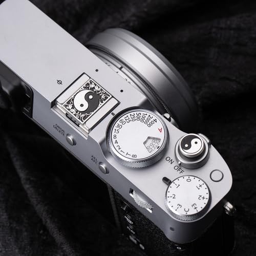 DBZZ Camera Soft Release Button, Shutter Button for Fujifilm X-T5 X-T4 X-T3 X-T30 X-T30 II X-T20 X-PRO3 X100VI X100V X-E4 X-E3 for Nikon zf (Eight Diagrams Set)