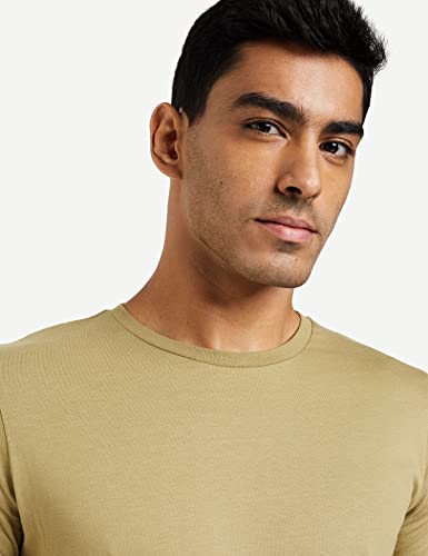 Image of Amazon Brand - Symbol Men Solid Cotton T Shirt | Plain | Round Neck | Half Sleeve - Regular Fit | Combo Pack of 3 (Available in Plus Sizes)
