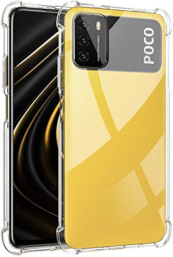 SkyTree Silicon Transparent Back Cover Compatible for Xiaomi Poco M3 - Hard Shock Proof, Bumper Protective, Hybrid Edge to Edge Scratch Resistant Crystal Clear Mobile Case Cover (B08SRB8YZM) Amazon Price History, Amazon Price Tracker