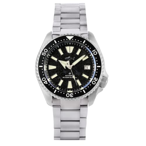 Image of TACTICAL FROG Heimdallr Titanium Diver Watches for Men, 42mm NH35A Movement Mens Automatic Watches, 200 Meter Water Resistant, Black