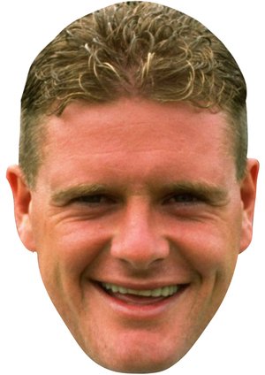 FoxyPrinting Paul Gascoigne Party Face Fancy Dress (Gazza) JB Actor Movie Tv Celebrity Cardboard Party Face Mask Fancy Dress