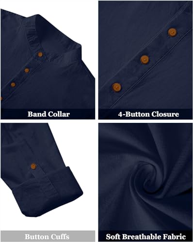 Image of Zombom Men's Kurta || Chinese Collar Long Sleeves || Straight Hip Length Kurtas || Short Kurta for Men || for Festival || Function || Occasion Wear Fancy Kurta for