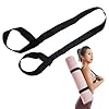 BAVALIN Yoga Mat Strap for Carrying – Cotton Yoga Mat Carry Strap Sling, Adjustable Loops for all Mat Sizes(Yoga Mat not included)