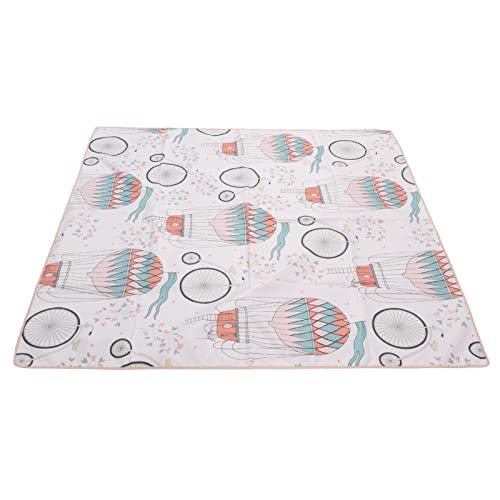 Alfombrilla para trona antideslizante impermeable protector de suelo para bebés lavable 2
