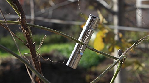 Premium Titanium Alloy Version Keychain Cree Led Flashlight Xeno Es1 Ti With Detachable Clip, 6 Modes, Aa*1 Battery, Waterproof- Nw #TOP4