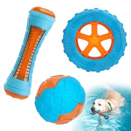 MEWTOGO 3 piezas juguetes flotantes para perros TPR