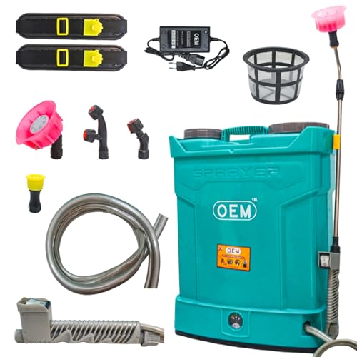 Image of OEM Special Clutch Battery Operated Knapsack Sprayer 12V14A 18L|One Switch Pressure Release|Big Battery|High Backup and Pressure|Heavy Lance|Technology Agriculture & Garden Sprayer,Blue