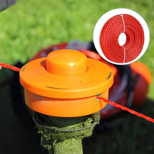 SWAWIS Freischneider Faden Mähfaden Trimmerfaden 2,4 mm x 100 M Twist Rasentrimmer Motorsense Faden für Rasentrimmer Freischneider Schnur Mähfaden für Motorsense für Weed Grass Yard Garden