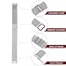 HARFINGTON Stainless Steel Mesh Watch Band 16mm Quick Release Adjustable Strap Magnetic Clasp for Men Women, Silver