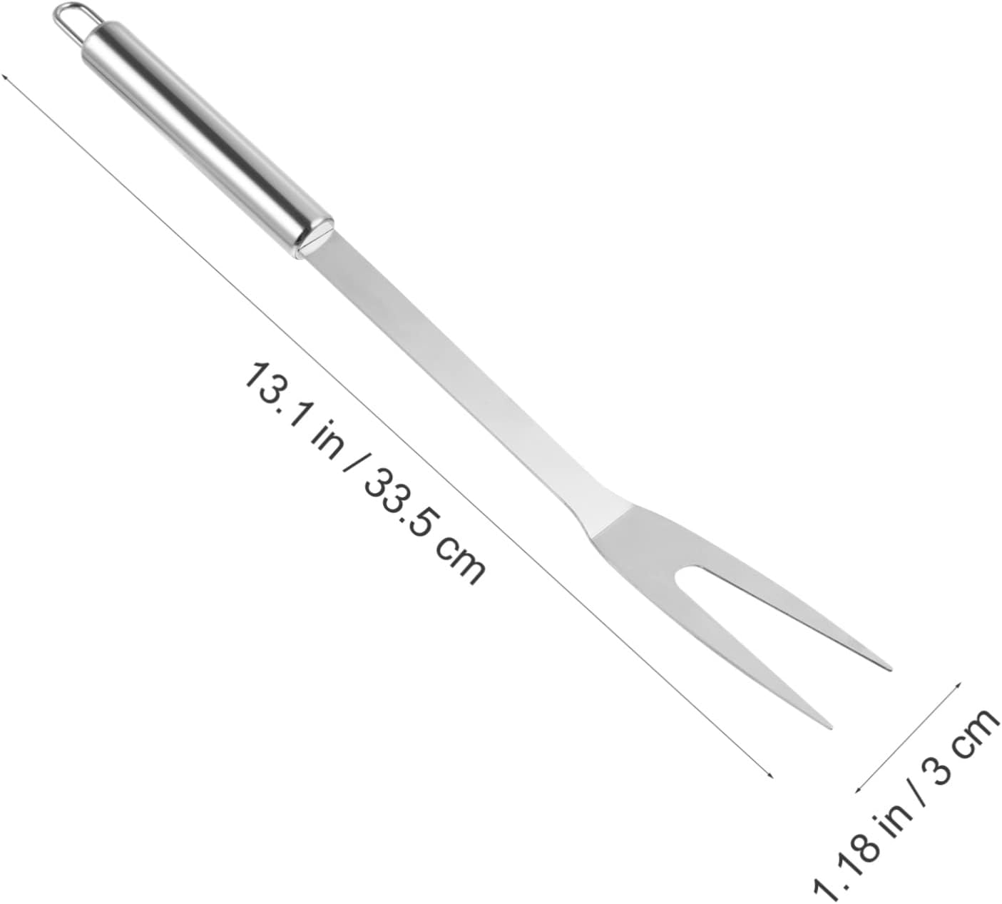 Long Handle Stainless Steel Fork for Carving Meat for Barbecue Catering and Buffet