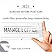 Manager Office Sign White 9x3 Inch - Indoor Self Adhesive Door Wall Sign Minimalism Design