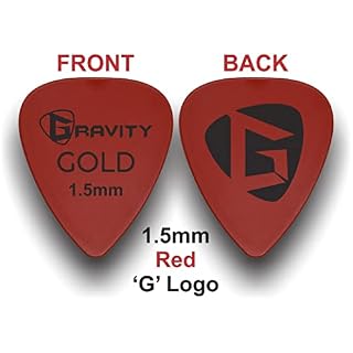 Gravity Picks Médiator de guitare traditionnel en forme de goutte d’or – 1,5 mm – Rouge - Les Beatles, Paul McCartney, John Lennon, RIngo Starr, George Harrison Gravity Picks Médiator de guitare traditionnel en forme de goutte d'or - 1,5 mm - Rouge – Image 2