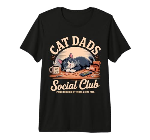 Cat Dads Social Club Cat Dad Premium T-Shirt