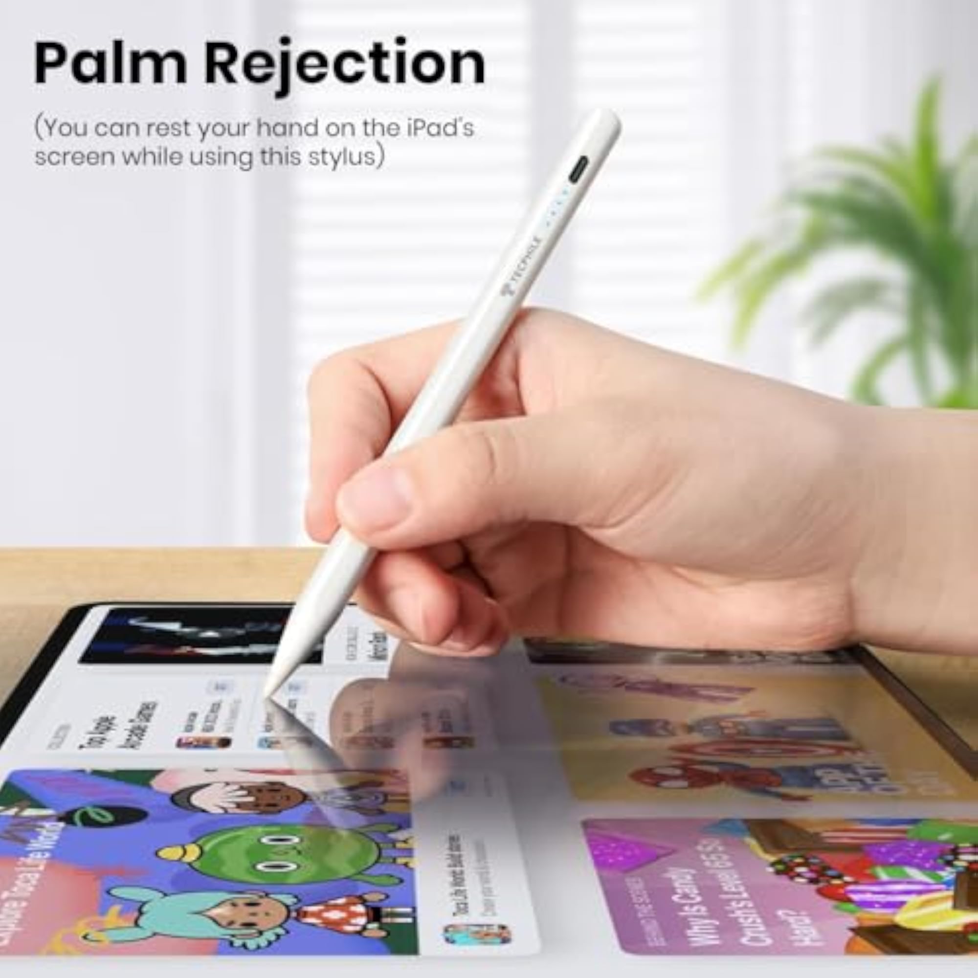 iPad Pencil Stylus Pen for Pro 13/12.9/11 inch, Magnetic Attachment