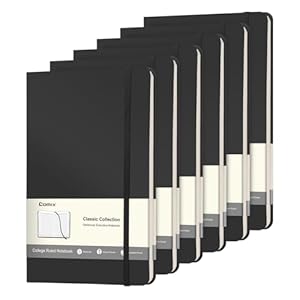 Comix 6 Pack Lined Journal Notebook...