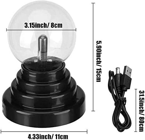 Plasma Ball Touch Sensitive Plasma Lamp Magic Plasma Light Novelty Birthday Christmas Gifts for Kids