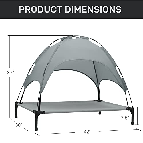 Heeyoo-Elevated-Dog-Bed-with-Canopy-Outdoor-Dog-Cot-with-Removable-Canopy-Shade-Tent-Portable-Raised-Pet-Cot-Cooling-Bed-for-Dogs-and-Cats-42-inches