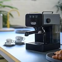 Gaggia Espresso Evolution Black | PID Kesseltemperaturregler | Kaffeemaschine Made in Italy | Automatische Vorbrühautomatik | Siebträger 53 mm | Espressomaschine mit Pumpe | Amerikanisch – Ansicht 6