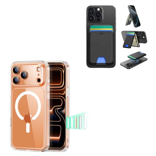ESR for iPhone 17 Pro Case Bundle with MagSafe Wallet with Adjustable Stand, Camera Control, Compatible with MagSafe, Shockproof Military-Grade Protection, Magnetic Phone Case for iPhone 17 Pro