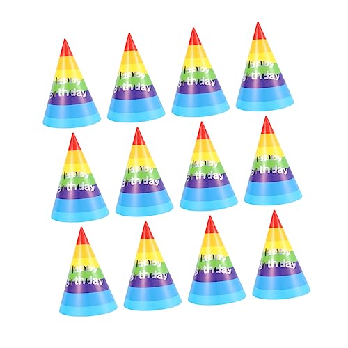 LABRIMP 50 Pezzi Cappellini Compleanno per Confezione da Decorazioni per Feste Compleanno Accessori Divertenti e Memorabili per Foto