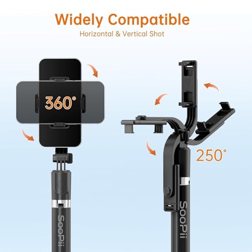 Image of 3-in-1 67 Inch Longest Selfie Stick Tripod Mobile Stand with Wireless Remote, Extendable Tripod Stand, 360 Rotation, Adjustable Phone Holder for Travel, Makeup, Vlogging for All iPhone & Smartphones