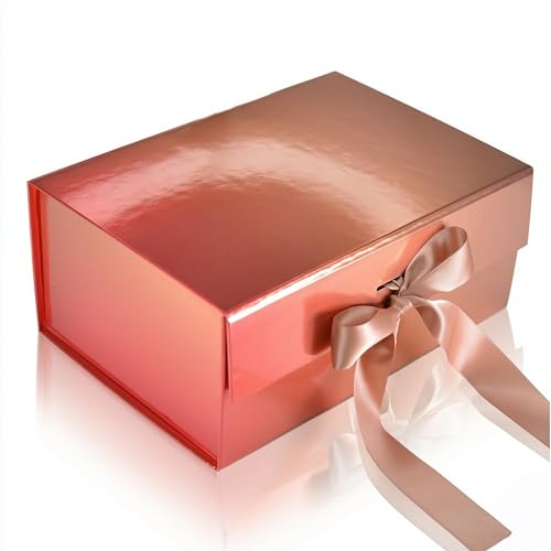 Image of RBS - Gift Packing Box Empty (23x16x10 cm) Gift Hamper Boxes for Gift Empty Box for Packing Gifts Men /Him Perfect for Birthday, Wedding, Christening, Maroon Color Return Gift Box (Pink Luxe)