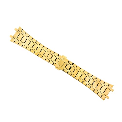 Ewatchparts WATCH BAND BRACELET COMPATIBLE WITH AUDEMARS PIGUET ROYAL OAK OFFSHORE SAFARI GOLD PLATED