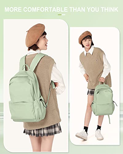 Uppack Backpack For Women Aesthetic Light Green Backpack For Men Lightweight Gym Backpack Casual Daypack Laptop Backpack College #TOP5