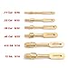 Motanar 6 Pack Solid Brass Slotted Tip Gun Jag Patch Holder for Rifle/Handgun/Pistol