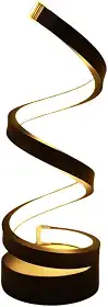 Abajur Luminária De Mesa Moderno Modelo Espiral Led embutido (Frio/Quente) com dimmer Bivolt - Ideal para Escritório, Sala, Quarto, cabeceira de cama