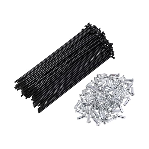 VekAuto 72 Set 13G Bicycle Spokes 134mm Bike Wheel Spokes Carbon Steel Black