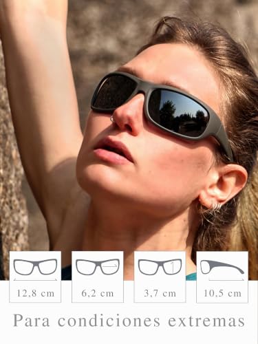 Miniatura 4 de Gafas De Sol Polarizadas Erebos, Cat. 4 Especialmente Oscuras, Protección Uv 400, Para Sol Extremo: Montaña Y Mar, En Caso De Fotofobia, Antracita