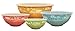 Camp Casual CC-006 Multicolor Nesting Bowl with Lids, Set of 4