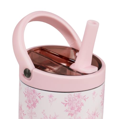 Image of HydroJug Sport 14 oz Insulated Kids Water Bottle with Straw, Bouquet