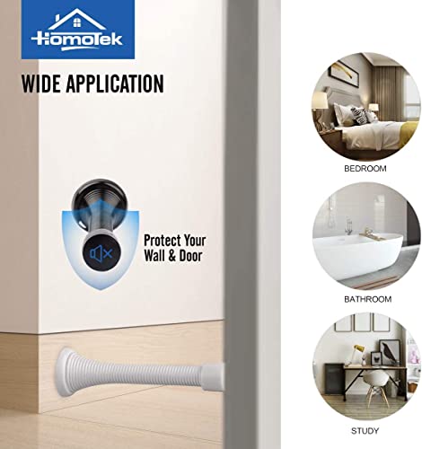 image for HOMOTEK 20 Pack Spring Door Stops,3-1/8” Heavy Duty Door Stop - Flex