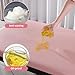 BALAPET Lash Bed Sheets Non-Sticky Sugaring and Waxing Pad Wipeable and Waterproof PU Leather Massage Table Cover Suitable for Grafting Eyelash Beds Massage Tables,SPA,Beauty(Pink)