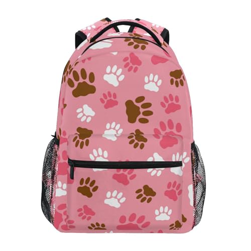 Sac à dos ordinateur portable étanche imprimé patte de chien SKYSHU 16 pouces pour le quotidien