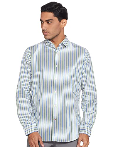 Image of Raymond Men's Striped Slim Fit Shirt