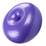 NUOBESTY Pallone Yoga a Forma di Ciambella in Pvc con Design Anti-scoppio e Alta Adesione, Gonfiabile con Pompa Inclusa per Stretching e Allenamento di Equilibrio