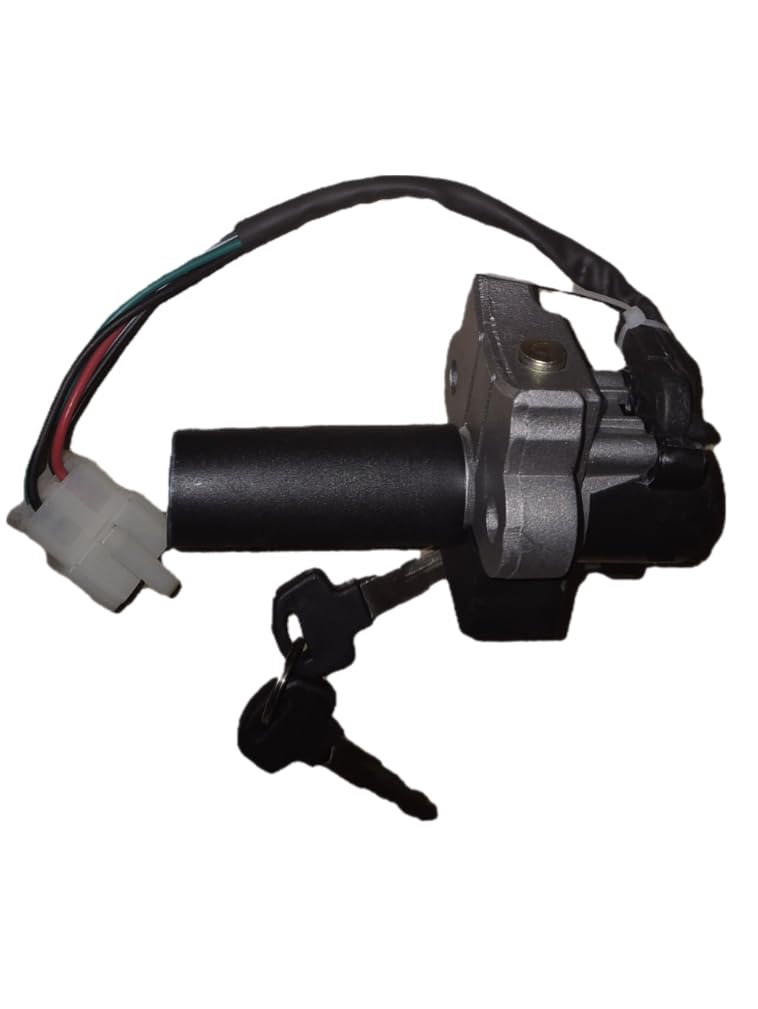 LA Products Ignition Lock Set Compatible with Hero Splendor Plus | 2 Keys Included | Secure Key-Operated Lock | Leak-Proof & Durable | Direct Fit for Hero Splendor Plus (All Years) | Premium Chrome Finish; 4-Pin OEM Quality Wiring Connector; Smooth Key Turn Operation; Weatherproof Lock-image-48