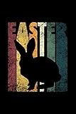  Easter Bunny Rabbit Vintage Retro Men Kids Women Boys Girls Long Sleeve: Journal, Lined Notebook, 120 Blank Pages, Journal, 6x9 Inches, Matte Finish Cover