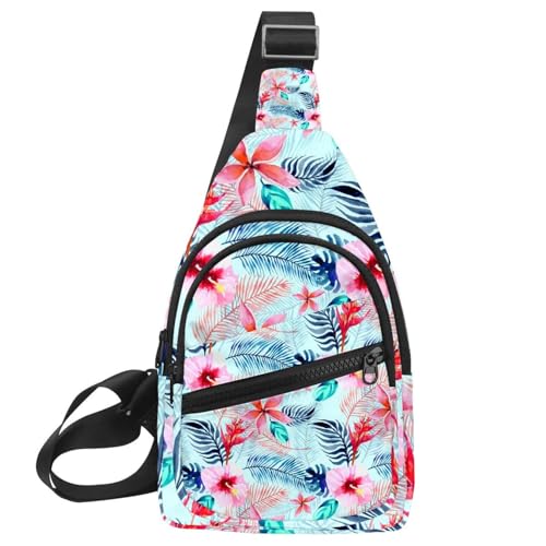 Sac à bandoulière bleu tropical pour femme sac à dos homme