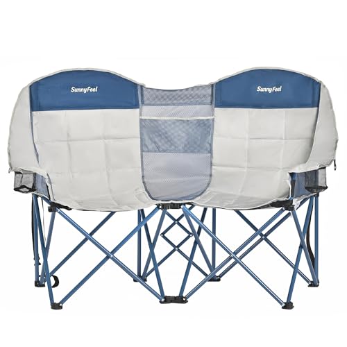 Image of SUNNYFEEL Double Camping Chair Oversized Loveseat for Adults