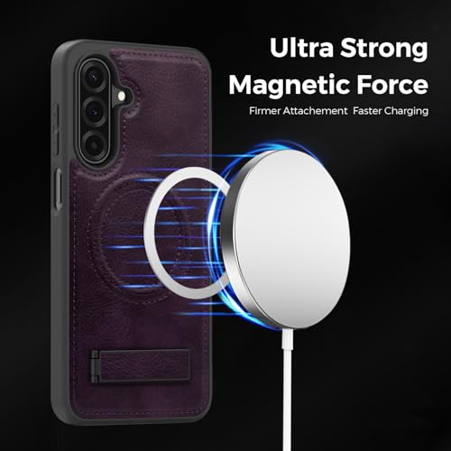 Image of Lunivop for Samsung Galaxy A17 Case PU Leather Purple