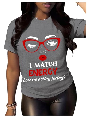 Image of BEAUDRM Women's Graphic Tees Y2K Crop Top Slogan Print Crew Neck T-Shirt 2000s Shirt Summer Tops